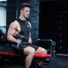 Мышцы доктор братья лето в европейском и американском стиле Для мужчин тонкий спортивный костюм для тренировок стиль Фитнес из дышащего хлопка, Повседневное без рукавов