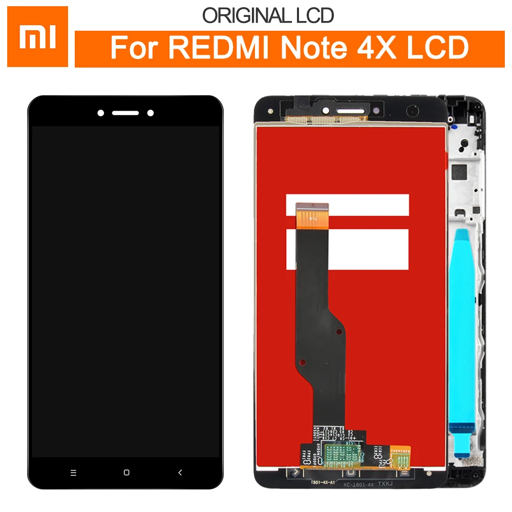 

Original For 5.5" Xiaomi Redmi Note 4X Snapdragon 625 And MediaTek MTK Helio X20 Version LCD Display Screen + Touch Screen Panel