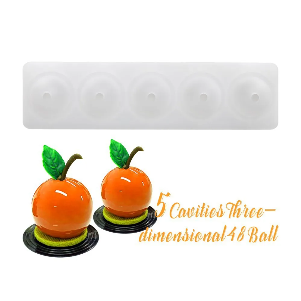 

3D Ball Spherical Mould Silicone Cake Mold for Jelly Pudding Moule Baking Tools DIY Cookie Muffin Moldes De Silicona