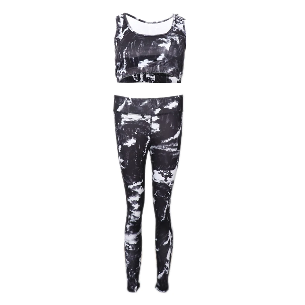 Women Push Up Yoga Sport Suit Slim Splicing Sports Set Running Gym Yoga Fitness Set