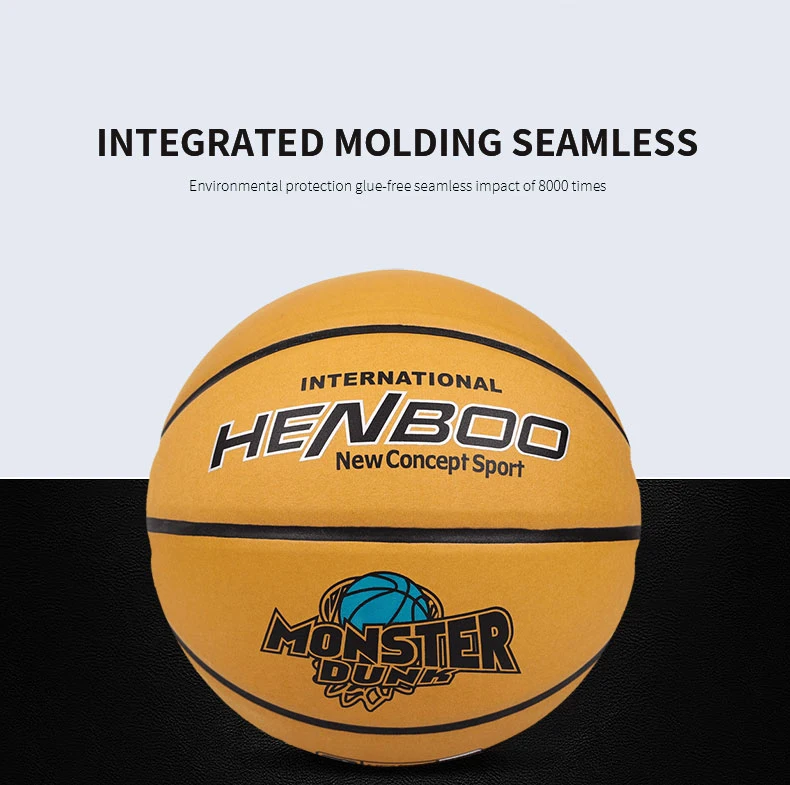 HENBOO 8 шт. баскетбольный из микрофибры кожа высокого качества официальный размер 5 стандартный открытый крытый спорт надувной мяч 8112
