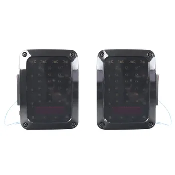 

2pcs LED Tail Lamp Smoked Taillight Reversing Lamps Turning Signal for Jeep for Wrangler First Generation Car Driving