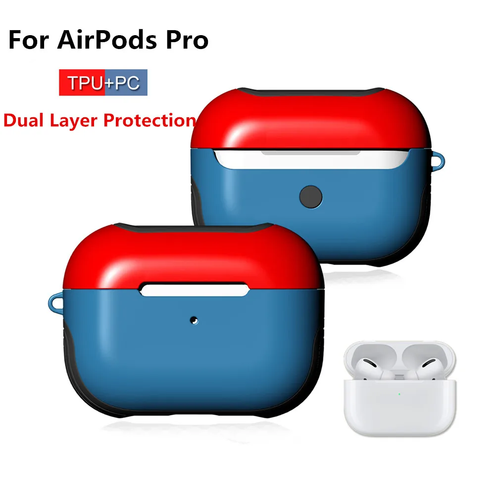 IKSNAIL для AirPods Pro Чехол Чехол-гибрид из ТПУ+ ПК с двумя Слои Броня Анти-Царапины Защитный чехол для IPad Air стручки Pro Airpods 3 Чехол