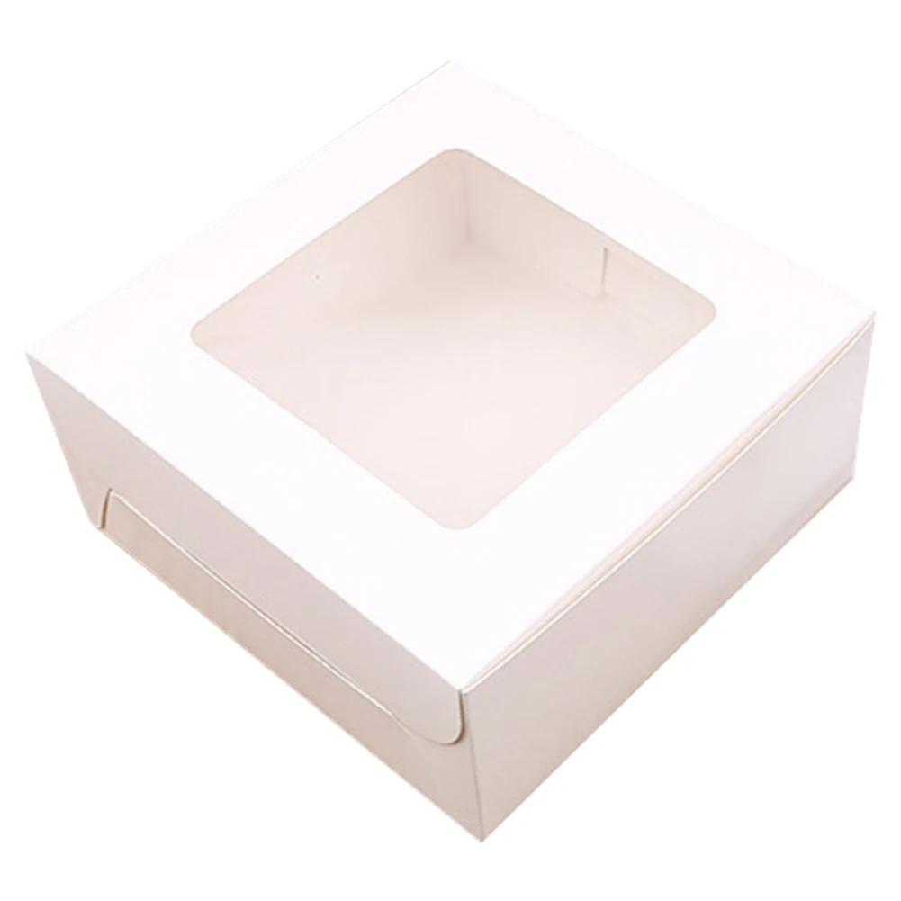 White 4 holes Недавно 10 шт. 2/4/6 отверстий крафт Бумага упаковка кекса коробка Muffin Свадебная вечеринка Чехол держатель коробка - Цвет: White 4 holes