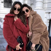 Женское пальто с искусственным мехом, Осень-зима, Кашемировое прямое Женское пальто до середины икры с отложным воротником, элегантная женская верхняя одежда