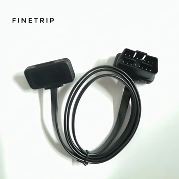 Koop 15% Korting Hoge Kwaliteit Platte + Dunne Als Noodle 1M Obdii OBD2 Verlengkabel 16Pin Man vrouw ELM327 auto Diagnose Interface