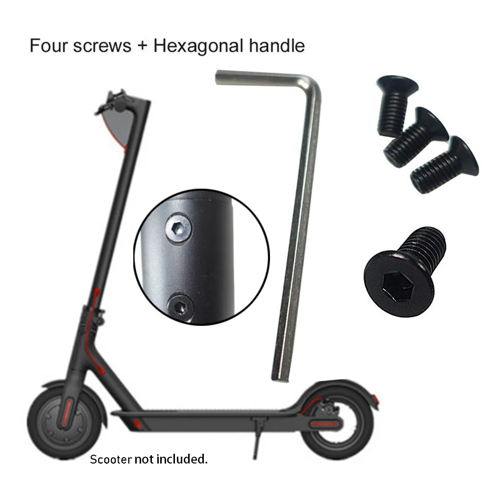 

1 Set Forehead Head Faucet Screw with Hex Handle for Xiaomi Mijia M365 M185 Anti-theft Screws Scooter Skateboard Accessories