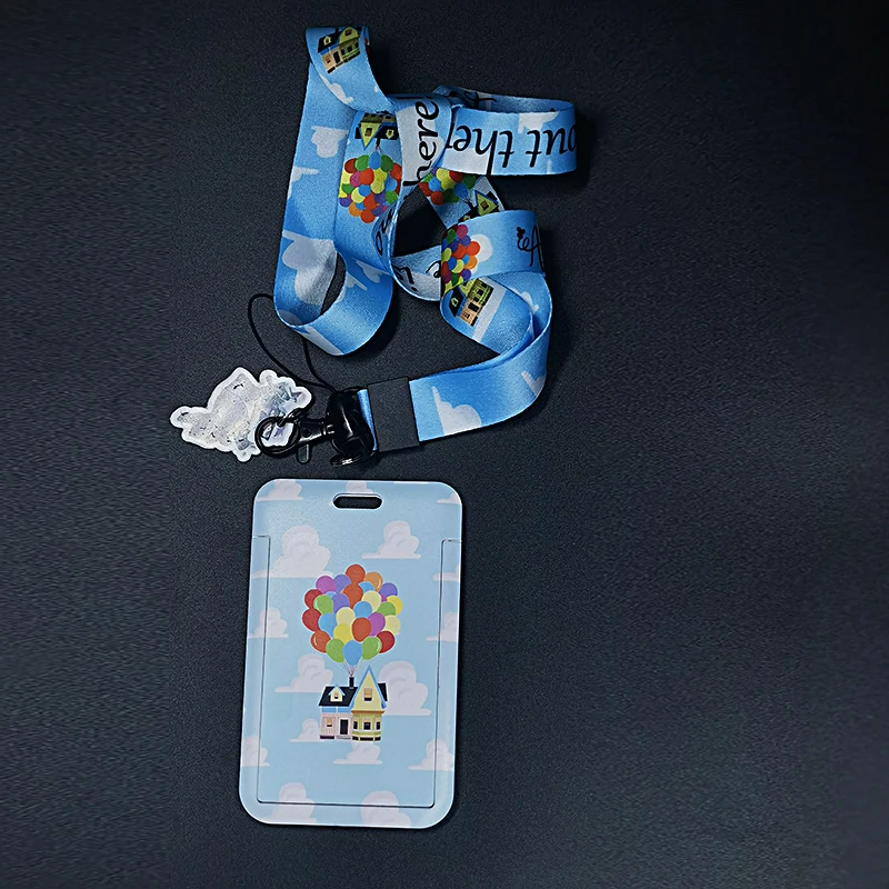 1 Set Disney Beauty and the Beast Card Cases Card Lanyard Key Lanyard