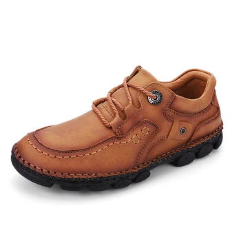 

Mocasin Hombre Handmade Lightweight Leather Shoes Mens Casual Shoes Hot Sale Leather Sneakers Large Size Zapatos Cuero Hombre