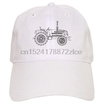 

GREEN ISOLATED TRACTOR OUTLINE BASEBALL CAP