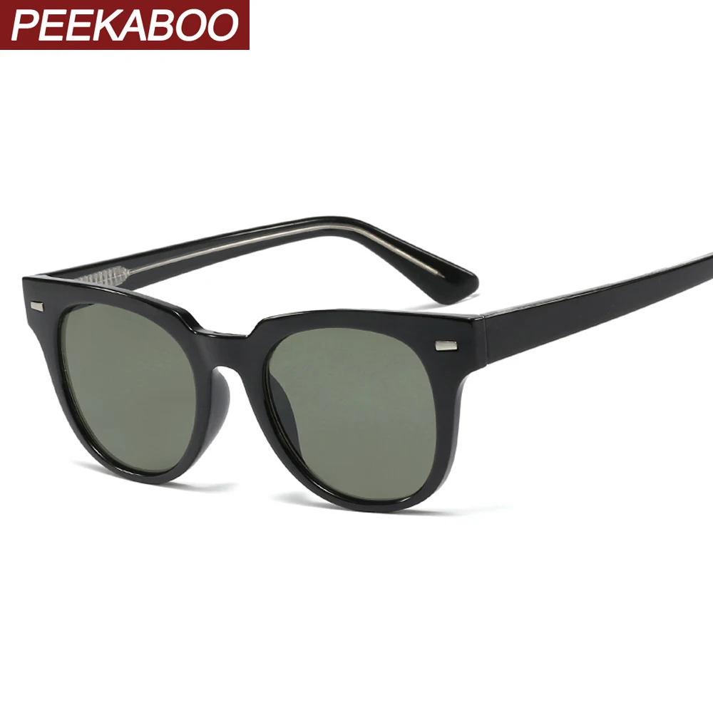 Peekaboo Ретро заклёпки солнцезащитные очки ацетатные женские 2020 летний подарок