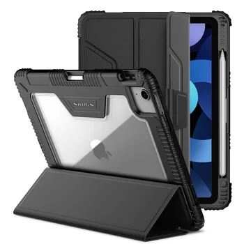 

Shockproof Stand Flip Case for iPad Air 2020 Air 4 Tablet Leather Cover NILLKIN Soft Bumper Pencil Holder Auto Sleeping