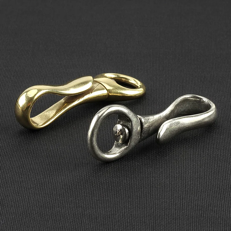 Brass Rotation Key Ring Outdoor Small Tool EDC Buckle All Direction Rotation Key Chain Key Chain Clip Key Ring