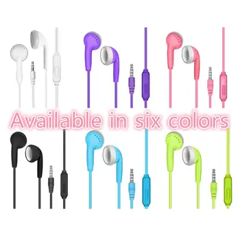 

In-ear Flat Earphone Accessories Earplugs Subwoofer With Wheat Earphones Wired In-line Headset Voice Headset TXTB1