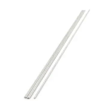 

350mm Long m Dia Stainless Steel Round Bar Stick Rod Silver Tone x 5