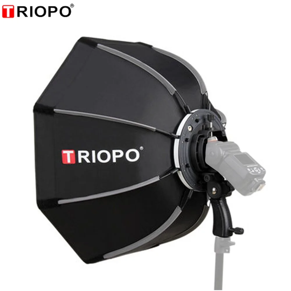 Складной восьмиугольный софтбокс кронштейн TRIOPO 55 см 65 90 см/держатель софтбокса