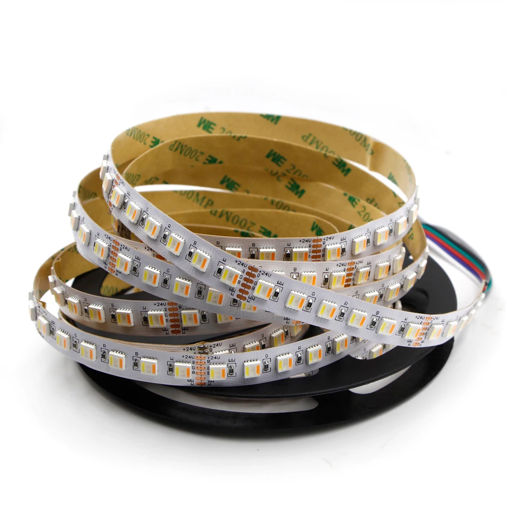 High Quality RGB CCT LED Strip light 5050 12V 24V 5 Color in 1 Chips