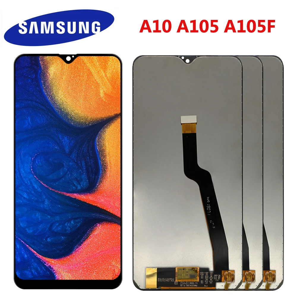 6 2 &quotОригинальный ЖК-дисплей для Samsung Galaxy A10 A105 A105F SM-A105F экран дигитайзер Замена |