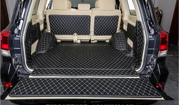 

High quality! Full set car trunk mats for Lexus LX 450d 5 seats 2020-2015 waterproof cargo liner boot carpets for LX450d 2019