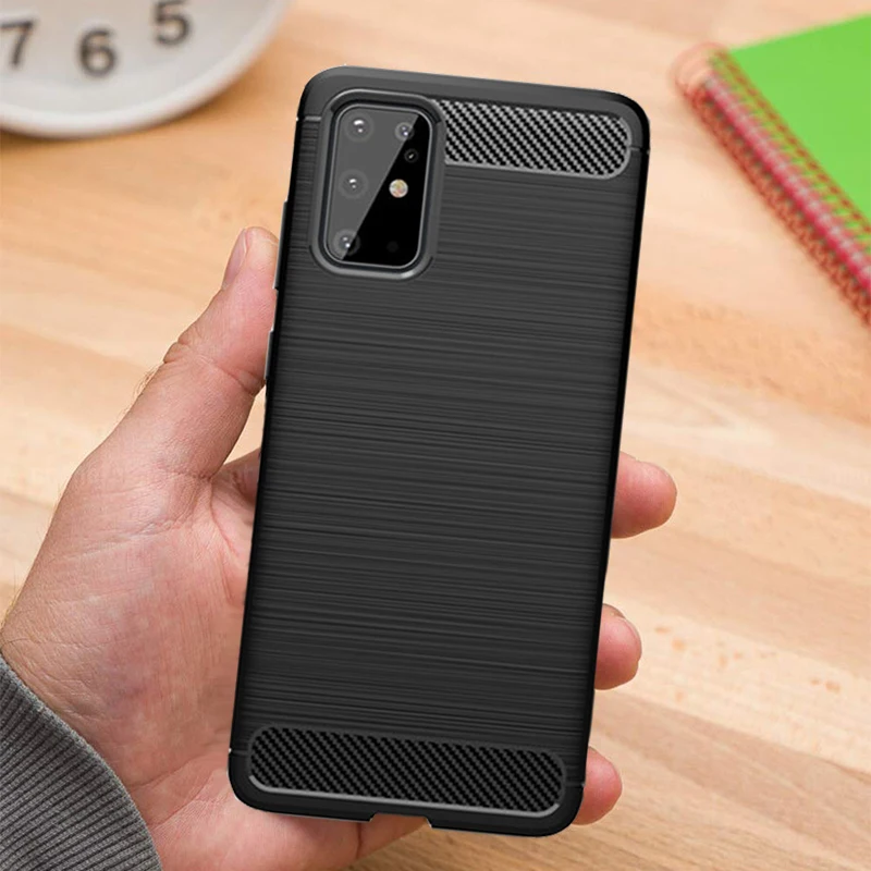 Для Samsung Galaxy S20 S 20 Ультра чехол из углеродного волокна Защитный для телефона Plus