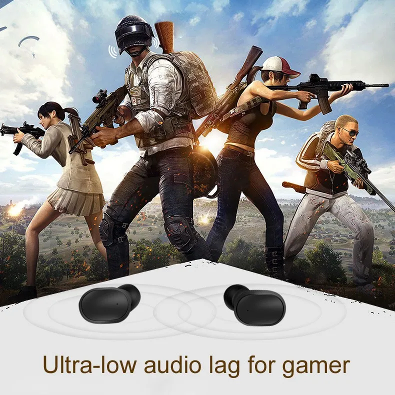 A6S Wireless Bluetooth Earphone For Android Earbuds 5 0 TWS Headsets Noise Cancelling Mic For iPhone Huawei Samsung Xiaomi Redmi