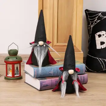 

New Christmas Halloween Gnome Doll Pendant Santa Gnome Plush Doll Decorative Hanging Ornament Indoor Party Supplies 2Pcs
