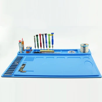 

Heat-Resistant Silicone Pad Desk Magnetic Mat Platform With magnetic for PCB Phone Soldering Repair Station Work Insulation 500C