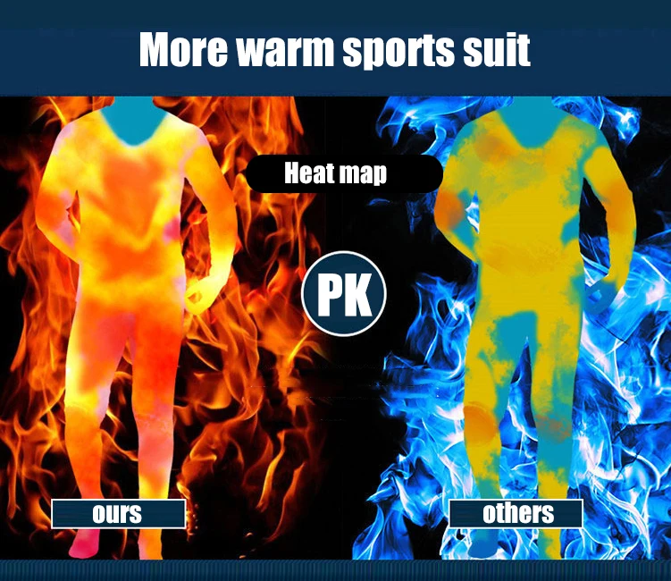 Зимний спортивный топ для бега, рыбалки, термобелье, комплект, мужское компрессионное флисовое быстросохнущее термо-нижнее белье, лыжная одежда для велоспорта