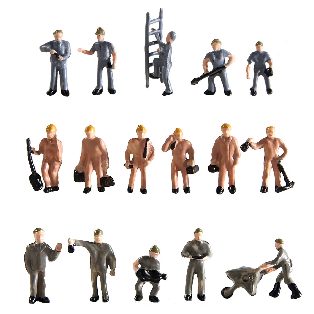 25 шт. конструктор Железнодорожный рабочий|model train|worker figureho scale |