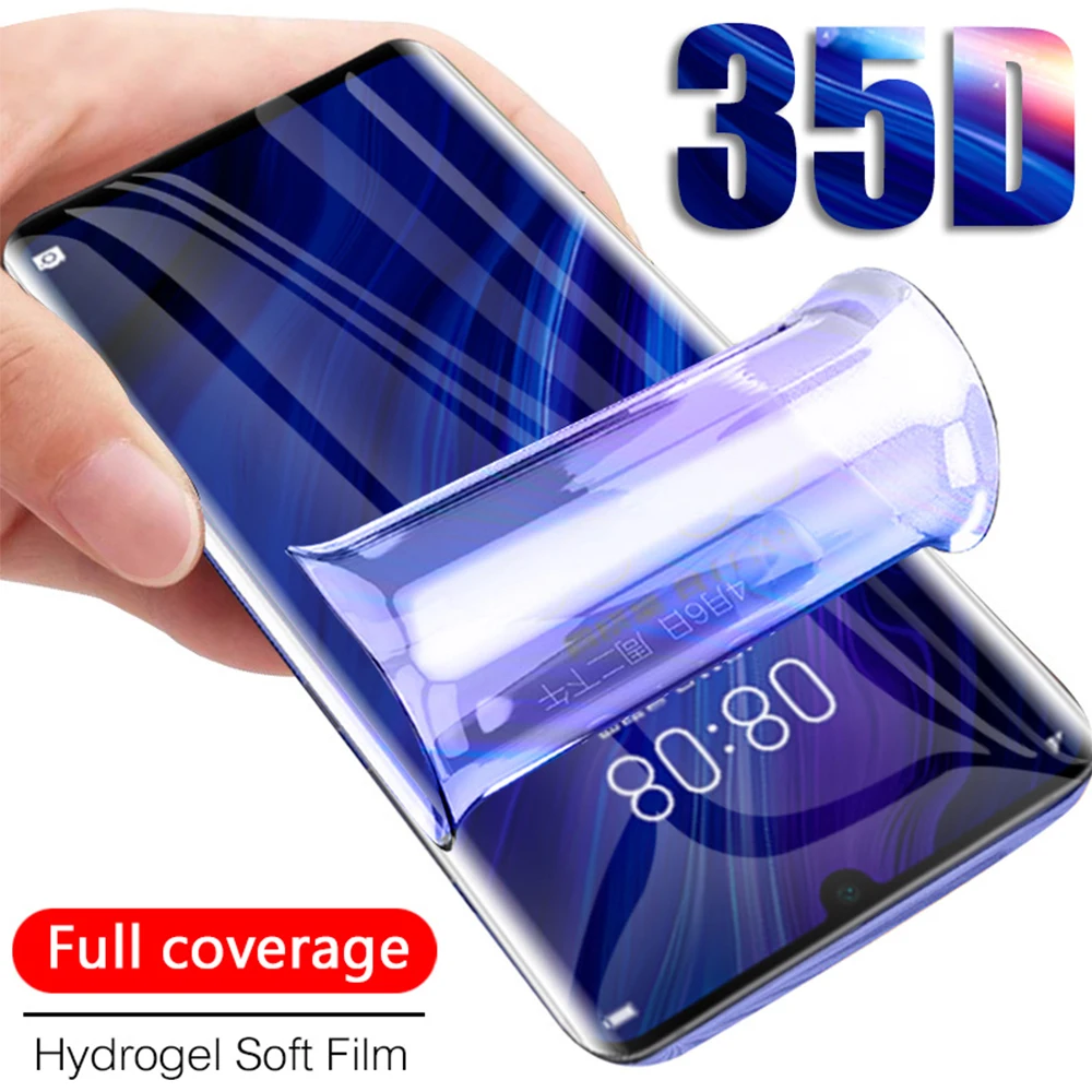 Гидрогелевая пленка 35D с полным покрытием для huawei p smart plus 2019 2018 защитная Z pro защита