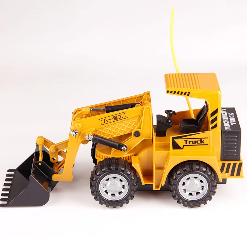 Remote Control Excavator Electric Construction Toy Remote Control drilling Truck for Children Crane Bulldozer 8071E RC Truck Toy