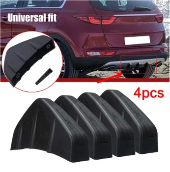 

1* 4Pcs Truck Rear Bumper Spoiler Diffuser Molding Fin Cover Anti-crash