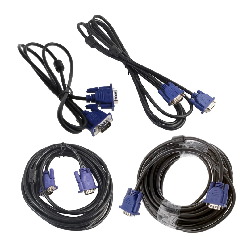 Удлинительный кабель VGA 15 Pin (штекер-штекер) 1 5/3/5/10 м для ПК ноутбука проектора HDTV |