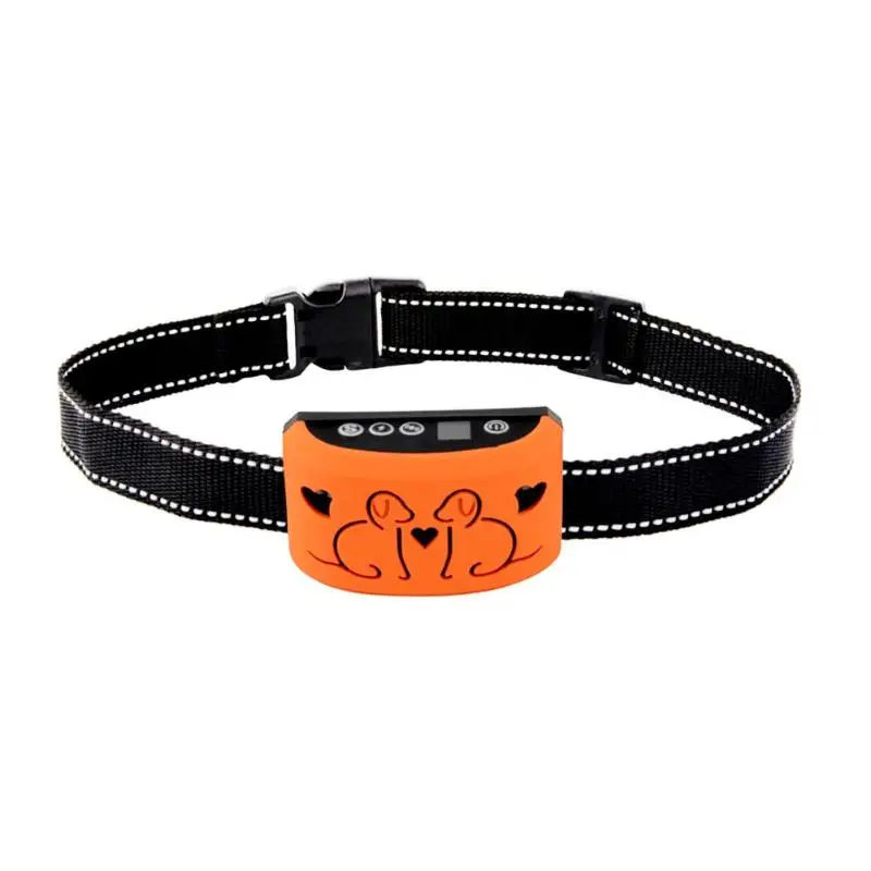 Safe Ultrasonic Stop Bark Dog Deterrents Anti Barking Collar Automatic Voice Activated ABS Adjustable Pet Dog Training Collar