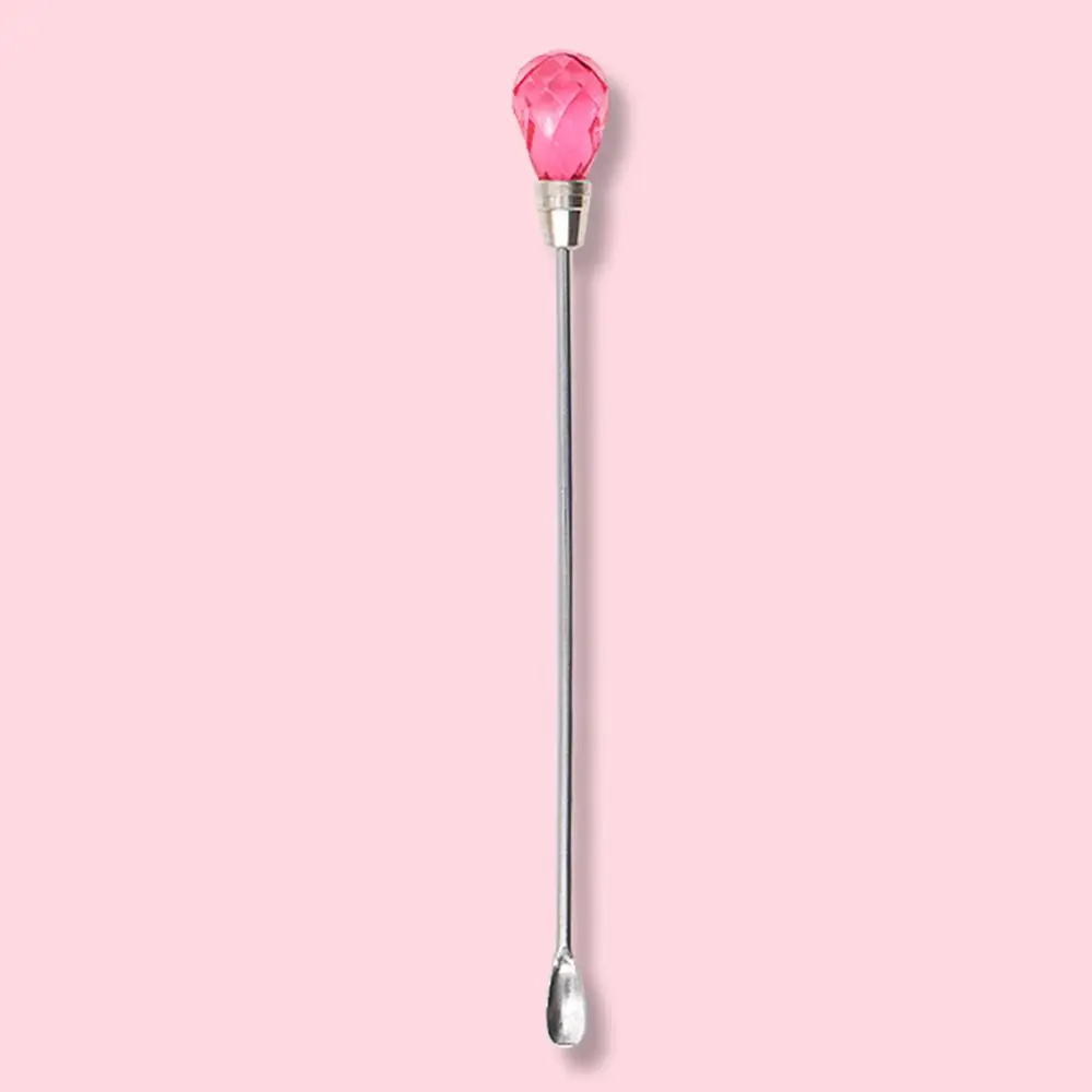 Hot Pink 1pc Stainless Steel Tattoo Pigment Stirring Spoon Rod Ink Mixer Manicure Tattoo Tools Nail Tattoo Pigment Manicure Spoon - Цвет: Hot Pink