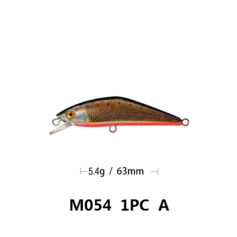 Trout minnow lure 6.3cm 5.3g isca artificial wobblers sea fishing hard bait bionic crankbait plasic for pike bass Fishing Tackle Trout minnow lure 6.3cm 5.3g isca artificial wobblers sea fishing hard bait bionic crankbait plasic for pike bass Fishing Tackle