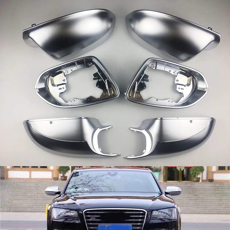Автомобильная боковая замена крышка зеркала заднего вида Крышка для AUDI A8L A8 D4 W12
