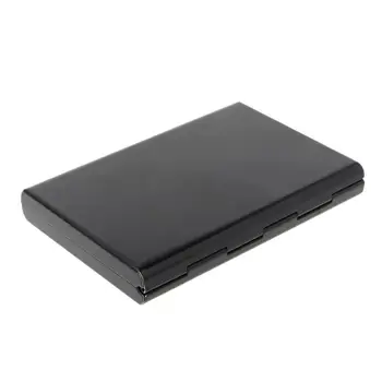 

Black Stainless Steel Keeper Business Name Credit ID Card Pocket Case Box Holder