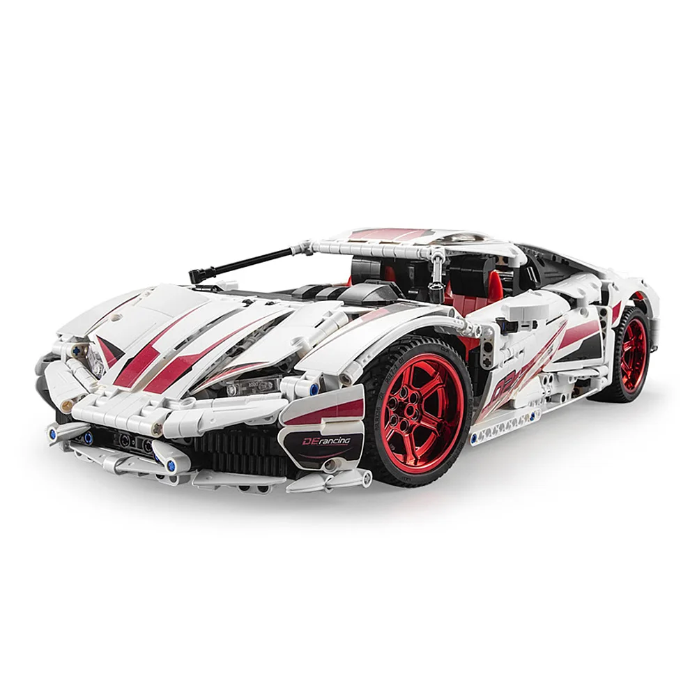 no motors MOC Technic RC Car The Lamborghinis Huracan LP610 Super Racing Remote Control Car Building Blocks Bricks Toys for Boys - Цвет: no motors