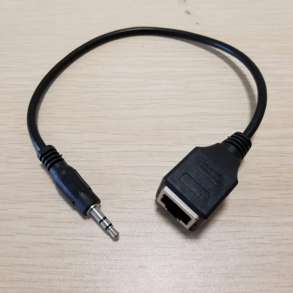 3 5 мм Aux папа к RJ 45 RJ45 Женский адаптер LAN Ethernet сетевой аудио удлинитель кабель 30