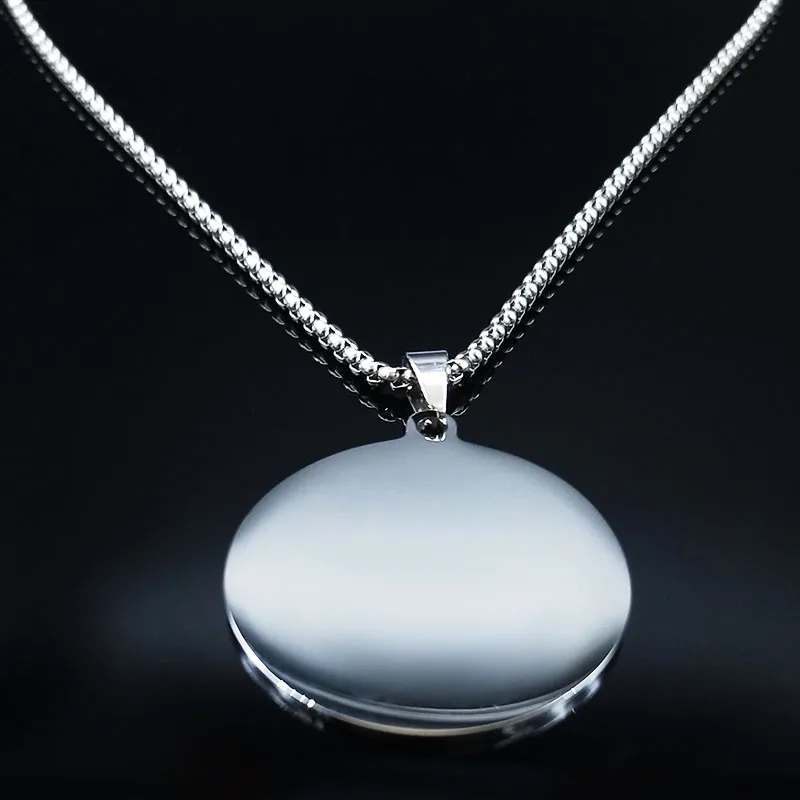 Колдовское ожерелье с Луной и солнцем из нержавеющей стали, женское ожерелье с деревом жизни, серебряное ожерелье, ювелирное изделие, colgantes N19833