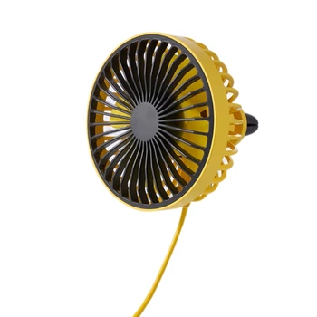 

Car Vent Fan, USB Plug-in Car Fan Night Light Convenient to Carry Electric Fan