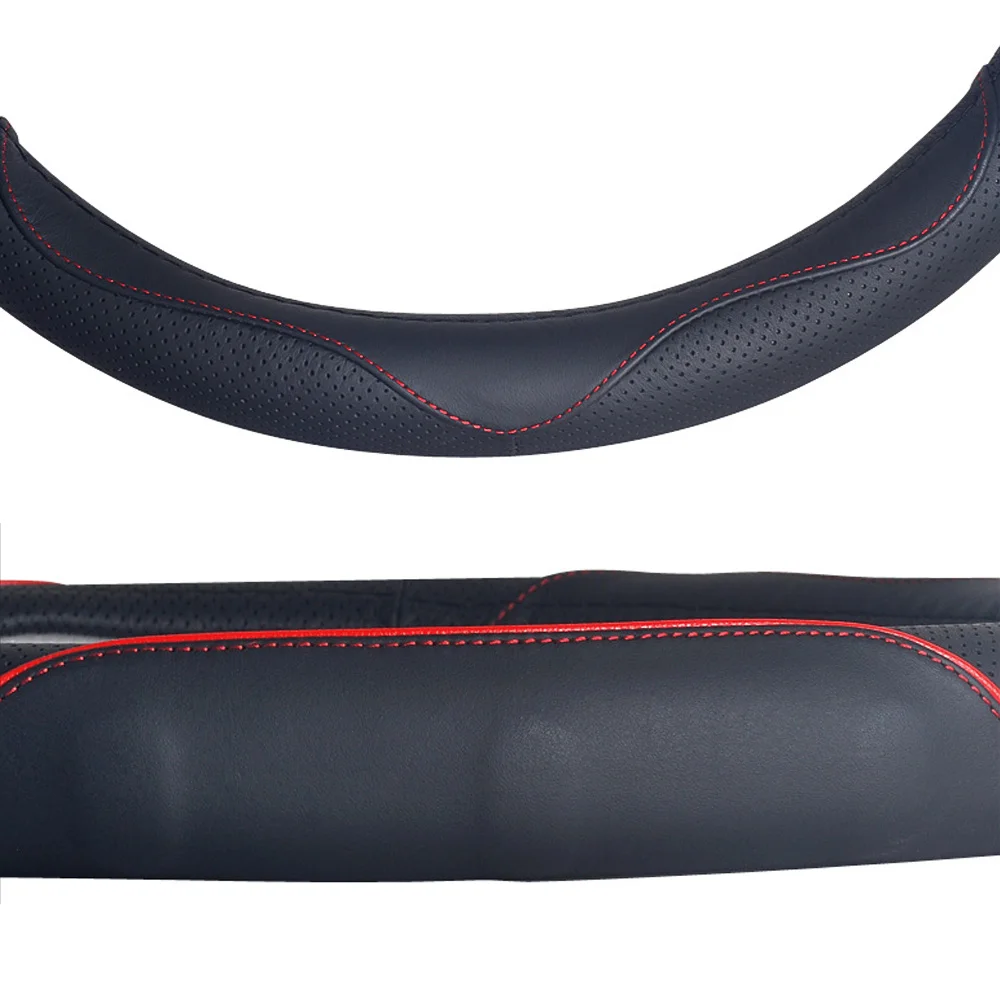 GLCC чехол рулевого колеса автомобиля кожаный дышащий Авто Стайлинг 38 см авто аксессуары для интерьера