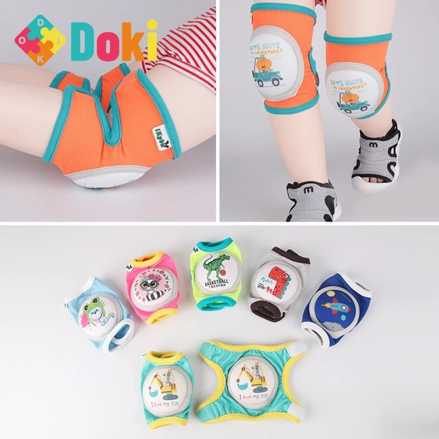 Doki Toy The New Children's Knee Baby Infant Toddler Crawling From Knee Elbow Pads Cycling Protective Gear Sets Popular 2021 1