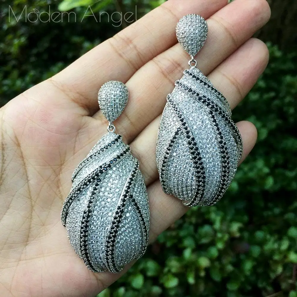 ModemAngel Капля воды полный микро кубический цирконий африканская Вечеринка