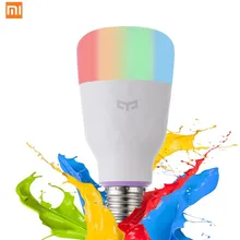 Лидер продаж, новая версия Xiaomi Yeelight Смарт светодиодный лампы E27 10 Вт 800lm WI-FI лампа для настольной лампы Спальня через приложение дистанционного Управление белый/цветная(RGB