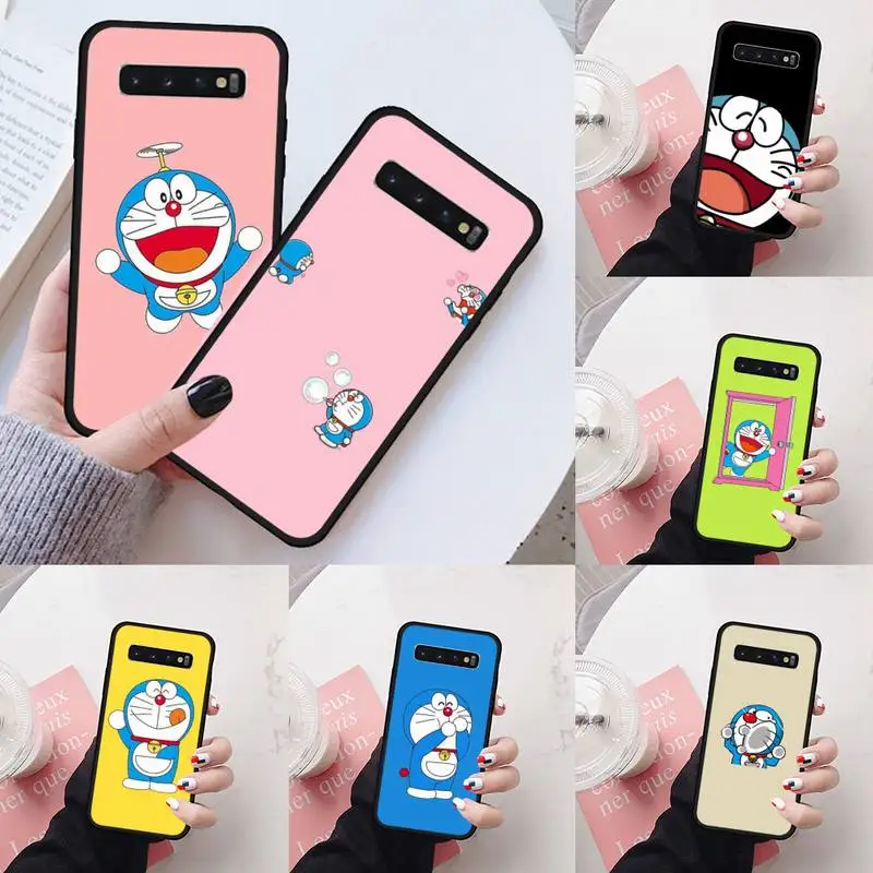 

Japanese anime Doraemon Phone Case For Samsung Galaxy S5 S6 S7 S8 S9 S10 S10e S20 edge plus lite