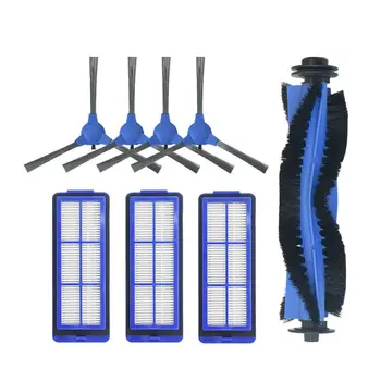 

8Pcs/Set Brush Filter Accessories Replacements for Eufy 15 Max 30 Max Vacuum Cleaner Side Brush X4 Filters 3 Main Brushx1