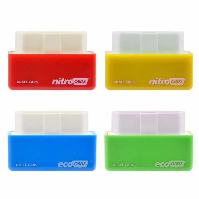 

4 Colors Nitro OBD2 EcoOBD2 15% Fuel Save More Power ECU Chip Tuning Box Plug & Driver NitroOBD2 Eco OBD2 For Benzine Diesel Car