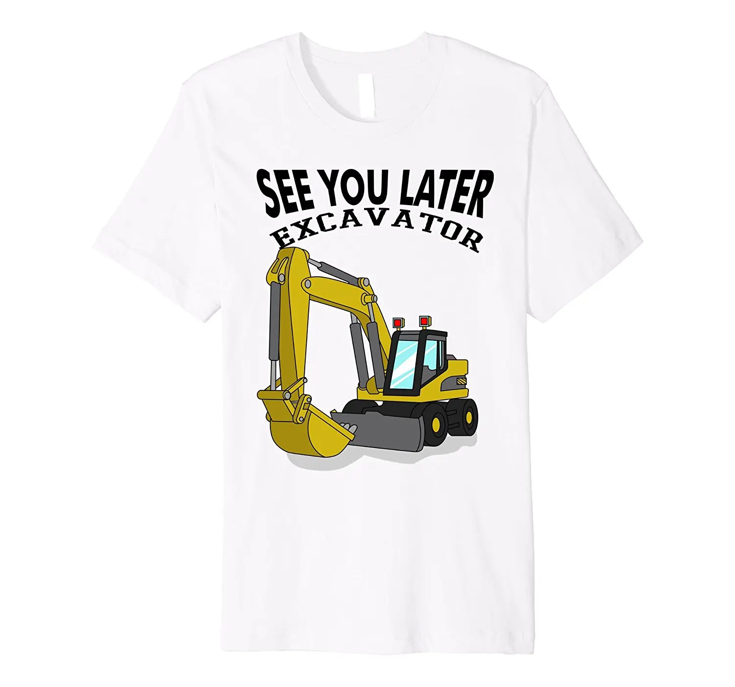 Футболка с надписью See You Law Excavator Мужская футболка для маленьких мальчиков летняя